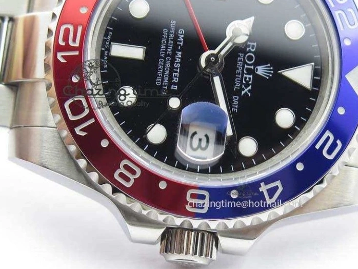 BLRO GMT-Master 116719 Dial A3186 Bp-Maker SS SS Bracelet II Black On 0414